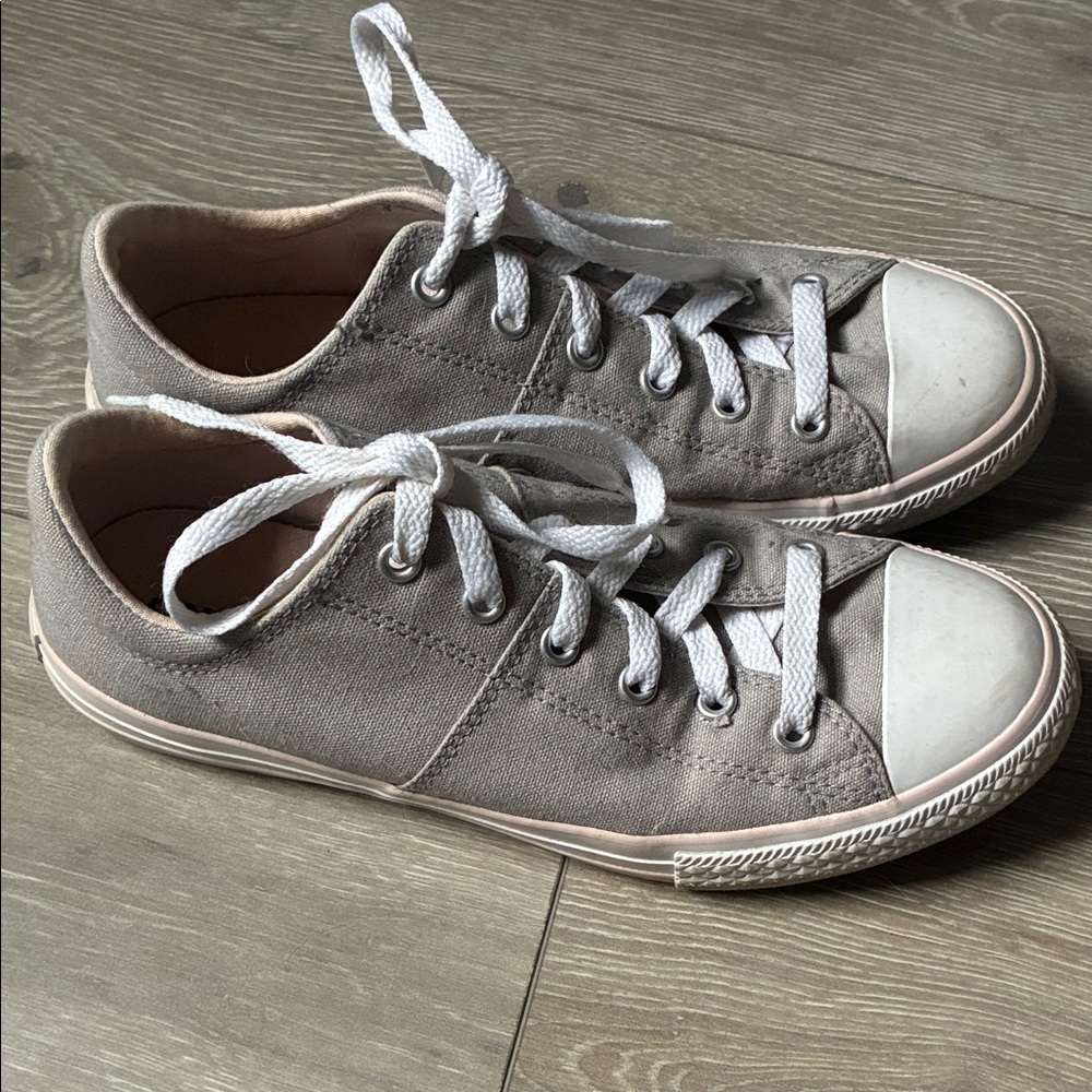Converse Light Gray Sneakers with White Accents
